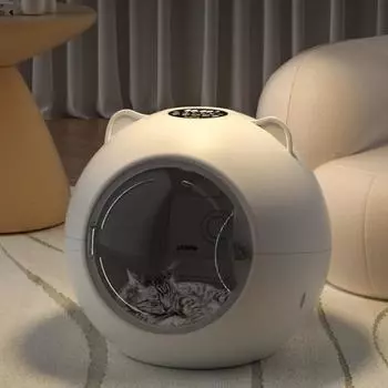 Ящик для сушки домашних животных для кошек, вместимость с интеллектуальным контролем температуры, сушка на 360 градусов, легкая сушка, быстрая сушка, шерсть домашних животных во всех формах