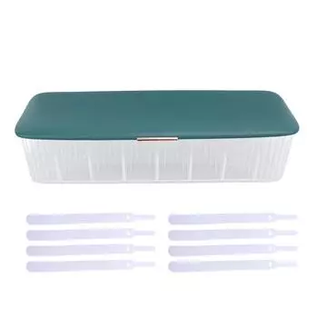 Ящик для укладки кабелей с крышкой, пылезащитный ящик для хранения ватных палочек, держатель инструментов, органайзер для электроники B