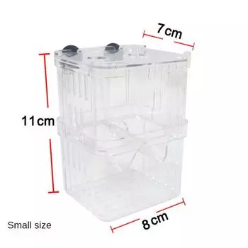 Ящик для вылупления мальков рыб Акриловый аквариум Разведение рыб Плавающий дизайн Рыбы и водные продукты Многофункциональный Гуппи Прочный