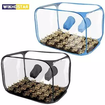 Ящик с неподвижным воздухом для мешка для посадки грибов Грибная палатка Станции для размножения Мешки для выращивания грибов Садоводческие принадлежности синий