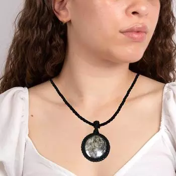 Яшма макраме ручная работа ожерелье драгоценные камни ювелирные изделия нить 20-36 реклама кулон