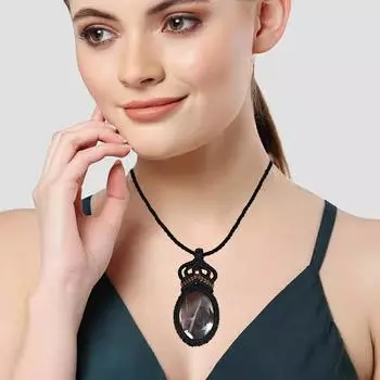 Яшма макраме ручная работа ожерелье драгоценные камни ювелирные изделия нить 20-36 реклама кулон