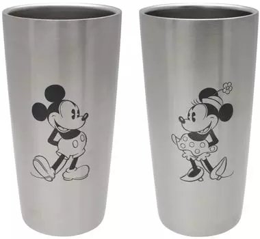YAXEL Дисней Набор из 2 стаканов по 440 мл из нержавеющей стали с вакуумной изоляцией Подарочный набор Микки Минни 82670 &