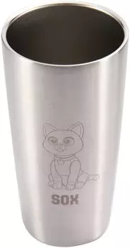 YAXEL Тамблер Дисней с серебристой крышкой, Вакуумный, 440 мл, Подарок, SOX,