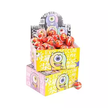 YAYAMIYA Хэллоуин Жевательные конфеты Подарок на Хэллоуин 10 г x 40 штук Тыквенные Жевательные конфеты Земля Фруктовый сок Жевательные конфеты Украшения на Хэллоуин красный