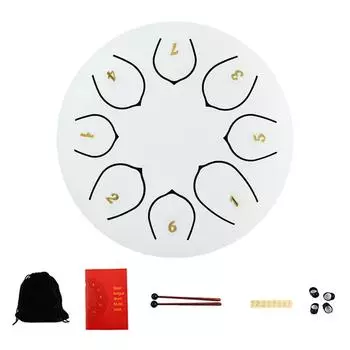 Языковой барабан стальной язычковый барабан 8 нот 6 дюймов для детей дошкольного возраста музыкальное образование йога