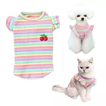 YBGGJO Dog Dog Going Cool Printed Tank Hair Loss Sun For Small and Medium Dogs Clothes, Clothes, T-Shirt, Spring, Autumn, Summer, Cute, Out, Stylish,