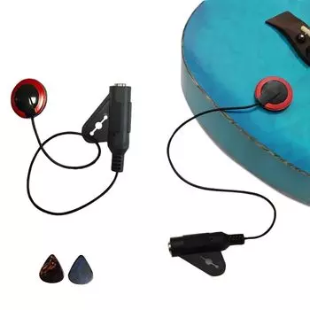 YCHIRO Гитарный звукосниматель Пьезоэлектрический звукосниматель Гитарный микрофонный звукосниматель Звукосниматель для акустической гитары Внешнее удаление звука Универсальные аксессуары для музыкальных инструментов