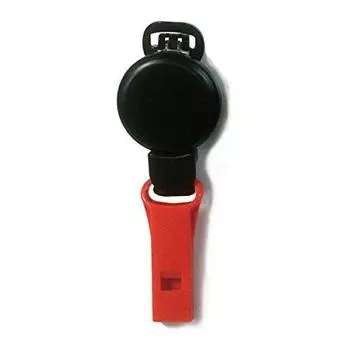 YCM Outdoor Camping Clip Whistle with Reel Red Japanese 12809 No.CPR47R [Genuine Product]