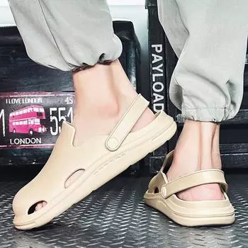 Year Hole Shoes Bag Head Foot Sandals Soft Thick Beach Shoes Casual Men S Sandals 35-36