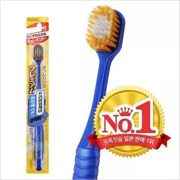 Yebisu Premium Care 6-row wide head toothbrush fine bristles (color random)