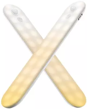 YEEZEN Внутренний датчик перезаряжаемый светодиодный корпус 5 цветов 1000 мАч большой набор из 2 лампочек для быстрой зарядки, 24 см, с регулировкой яркости, емкость, USB-C -