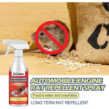 Yegbong 60 мл спрей от крыс для автомобильных двигателей автомобильный моторный отсек крыс репеллент автомобильный спрей