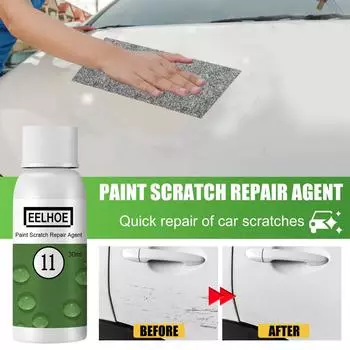 YEGBONG Автомобильная жидкость для ремонта царапин, автомобильная краска, удаление царапин, ремонт, очистка поверхности краски, автомобильный воск, средство для ухода за царапинами, ткань 30/50 мл 30ml белый/зелёный