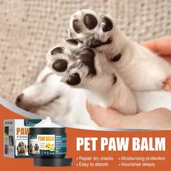 yegbong Dog Paw Balm Lick Safe - Успокаивающий бальзам для лап для щенков и взрослых собак - Воск для защиты лап собак 50g