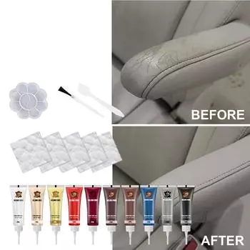 YEGBONG Гель для ремонта кожи автокресла, тонирующий крем для кожи, крем для ремонта ран, кожаная одежда, царапины, трещины, ремонт кожи автомобиля белый