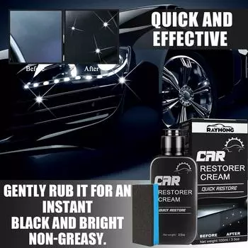 YEGBONG Кожаный и виниловый ремонтный комплект салона автомобиля с восстановленным покрытием, пластиковая панель приборов, лист, воск, пыль и уход за глянцевой кожей 30ml