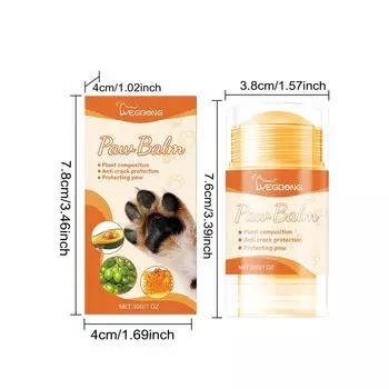 YEGBONG Максимально сильный бальзам для лап собак - защита лап в любую погоду от снега, песка, тротуара, химикатов для газонов и многого другого 30g