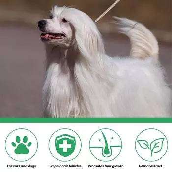 Yegbong Несмываемый кондиционер и спрей для облегчения расчесывания волос после купания, увлажняющий спрей для собак, не требующий смывания - спрей для придания шелковистого блеска сухой коже 30ml