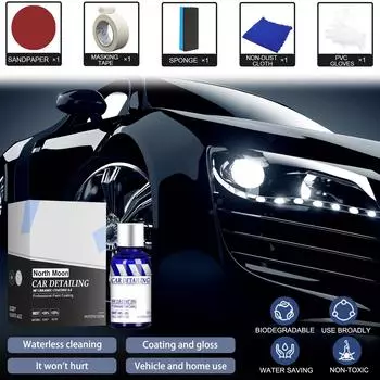 Yegbong супер гидрофобное водостойкое и пыленепроницаемое автомобильное покрытие с кристаллическим покрытием керамический ремонт супер гидрофобное средство для ремонта автомобильной краски 50 мл 50ml Box белый