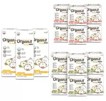 Yejimiin Organit ежедневные органические хлопковые гигиенические салфетки большой емкости 3 типа выбрать 1, корейские женские товары Longla 81PX3 (total 243P)