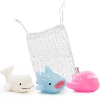 Yekko Mom LED Bath Water Play Toy Friends 3 типа + Net E Set, корейские игрушки для ванны