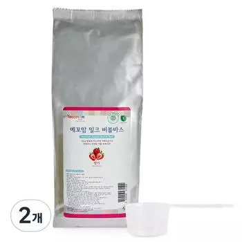 Yekko Mom Milk Bubble Соль для ванны со вкусом клубники, 1000г, 2 шт.