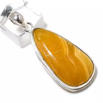 Yellow Aventurine Gemstone Handmade 925 Sterling Silver Pendant 2.05 z8I25