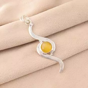 Yellow Cat s Eye Gemstone 925 Sterling Silver Jewelry Handmade Stylish Pendant PP-44-35