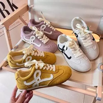 Yellow Dexun shoes women s shoes 2025 new popular spring and summer super fire Forrest Gump shoes versatile board shoes casual sports shoes 35 жёлтый