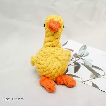 Yellow Duck Self-Hi Relieving Stuffy Handy Gadget Pet Supplies Dog Knot duck
