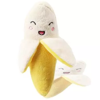 Yellow Fruit Banana Dog Toy Plush Sound BB Device Pet Dog Dog Cat Toy Cat Supplies Banana plush toy