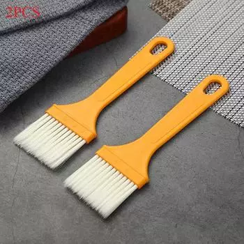 Yellow Handle Oil Brush Pancake Brush Household Barbecue Brush Heat-resistant Small Brush