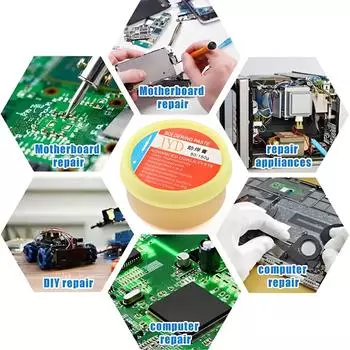 Yellow Paste Soldering Welding Solder Paste Flux PCB IC Parts Welding Gel Tool for Metalworking Tool Free Rosin