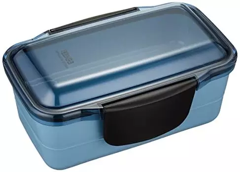 Yellow Studio 20EDGE Lunch Box, Dome, 28.4 fl oz (850 ml), Made in Japan, Blue