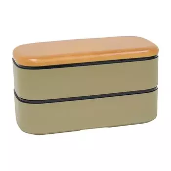 Yellow Studio MIYS Wood Grain Square Lunch Box Olive 73507 Men s оливковый