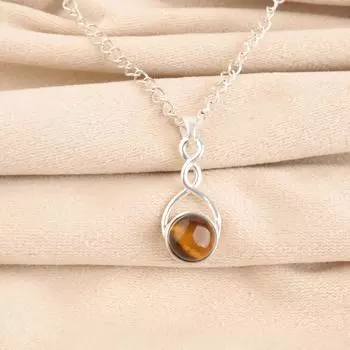 Yellow Tiger Eye Gemstone 925Sterling Silver Jewelry Handmade Women Pendant Gift CP-25-27