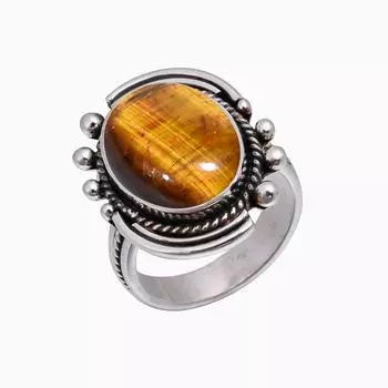 Yellow Tiger Eye - South Africa 925 Sterling Silver Ring V5007, Yellow Ring, Oval Ring, Valentin s Day Gift, Gift For Her, Birthday Gift, Handmade Jew