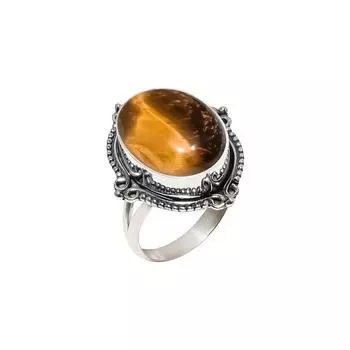 Yellow Tiger Eye - South Africa 925 Sterling Silver Ring V4564, Yellow Ring, Oval Ring, Valentin s Day Gift, Gift For Her, Birthday Gift, Handmade Jew