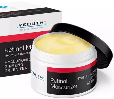YEOUTH Retinol Moisturizing Retinol Moisturizer 120 мл Retinol Cream Retinol Ad Cream для женщин, содержащий женьшень и зеленый (4 унции) мужчины, чай.