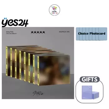 YES24 Выбор преимуществ ФОТОКАРТА Stray Kids 5-STAR DIGIPACK VER RANDOM YES24 CHANGBIN PHOTO CARD