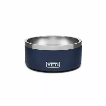 YETI Boomer 4 Нержавеющая сталь Собака 32 унции Темно-синяя нескользящая миска, Вместимость,