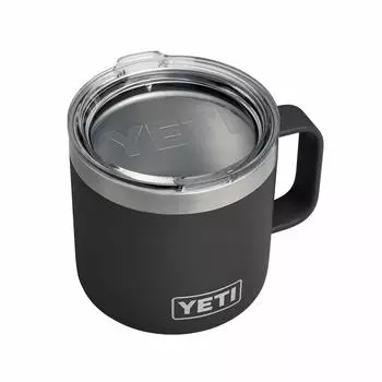 YETI Rambler 14oz Stainless Vacuum Insulated with Standard Lid Mug, Steel,