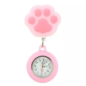 YFFSFDC часы для медсестры милые карманные часы карманные часы с зажимом Легко увидеть, простые и водонепроницаемые Расширяемые медсестры медицинская клиника Для персонала унисекс (розовый