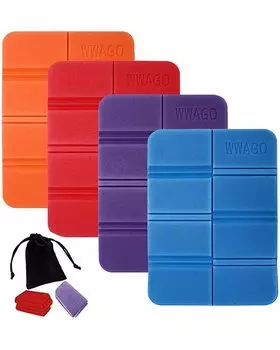 YFFSFDC Folding Set of Storage Bag Cherry Blossom Set of 4 Colors Mat, 4, Cushion, Included, Lightweight, Outdoor, Camping, Picnic, Viewing, Compact,