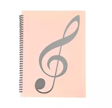 YFFSFDC Музыкальная партитура A4 Кольцо для хранения нот 20 40 Четкий дизайн для прямой записи Файл, размер, тип, лист, держатель, страницы, листы, файл, (Розовый 2)