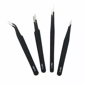 YFFSFDC Plastic Model Model Tool Precision Tweezers 4 types can be used separately Can also be used for plastic models/DIY/handicrafts/nail/electronic