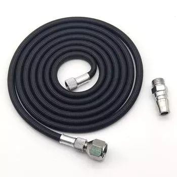 YFFSFDC Шланг для аэрографа, нейлоновая оплетка, шланг для аэрографа, соединительный шланг для воздушного насоса, оплетка шланга для аэрографа, соединительный фитинг с соединением 1,8 м 1/8 1/4