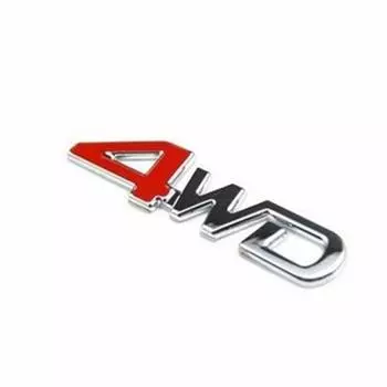 YFFSFDC Универсальная наклейка с лентой, легко наносится, 3D, 3D-наклейка, эмблема, 4WD, металлические принадлежности для автомобилей, аксессуары, украшения, подарок для автомобиля, двухсторонний