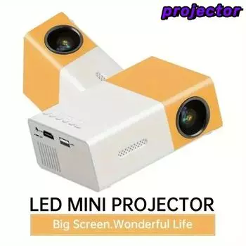 YG300 HD 320x240p Mini LED Projector Support HDMI USB TF Home Audio Multimedia Player Portable Smart Projector for Travel EU